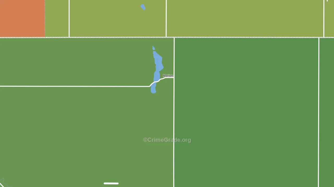 Marion, ND Map of Theft Rates