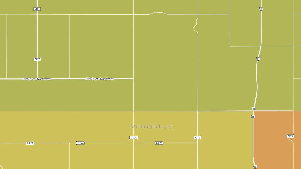 Marmon, ND Map of Theft Rates