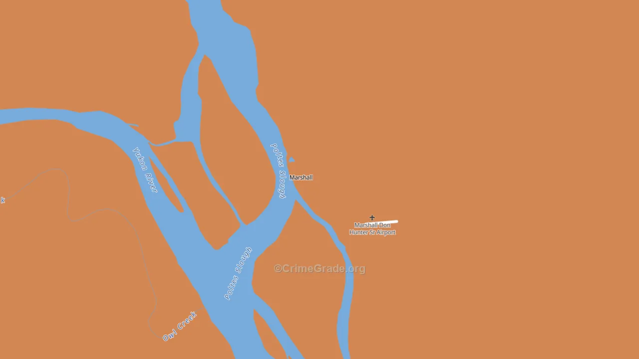 Marshall, AK Map of Theft Rates