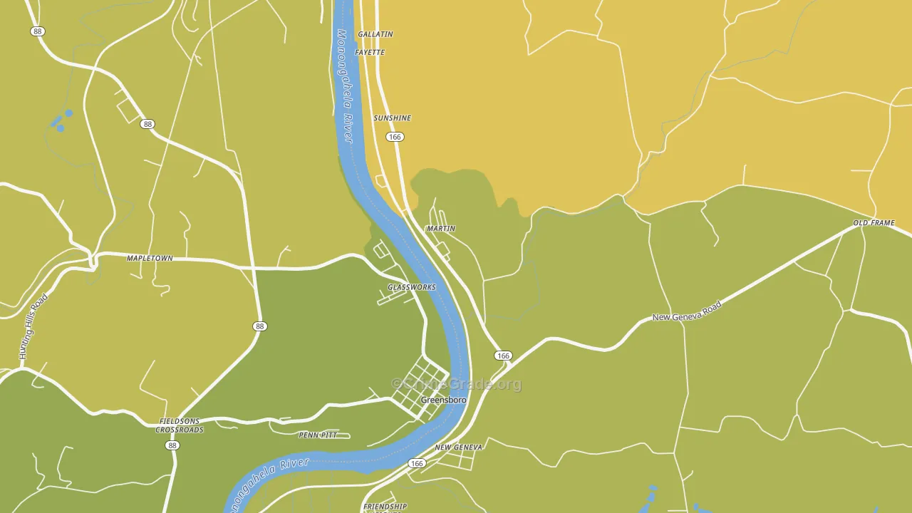Martin, PA Map of Theft Rates