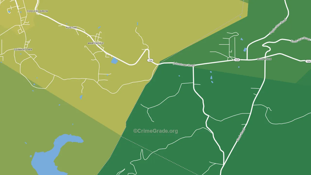 Martindale, PA Map of Theft Rates