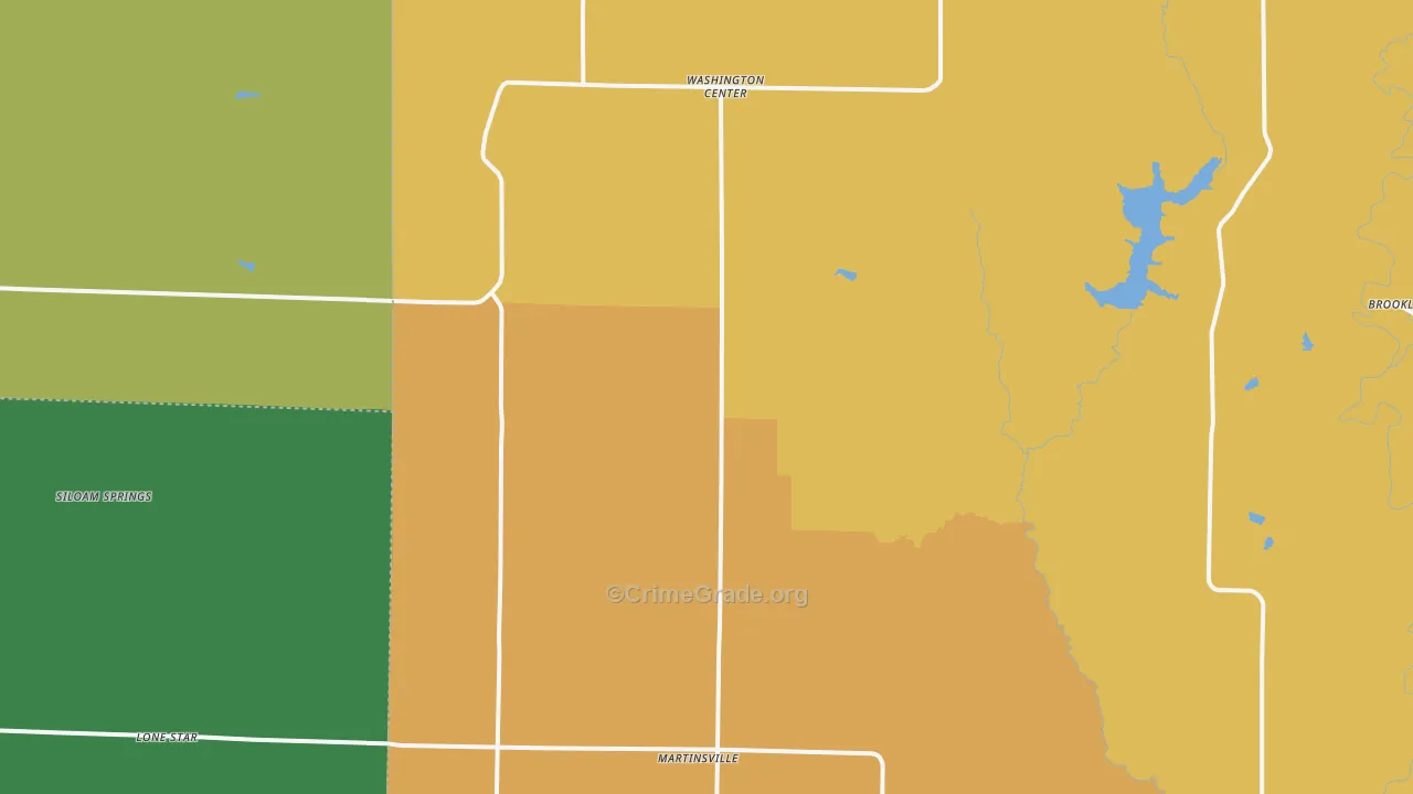 Martinsville, MO Map of Theft Rates