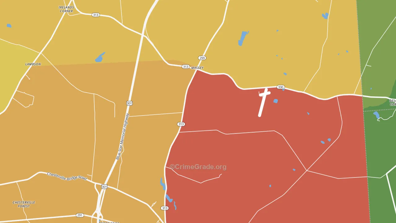 Massey, MD Map of Theft Rates