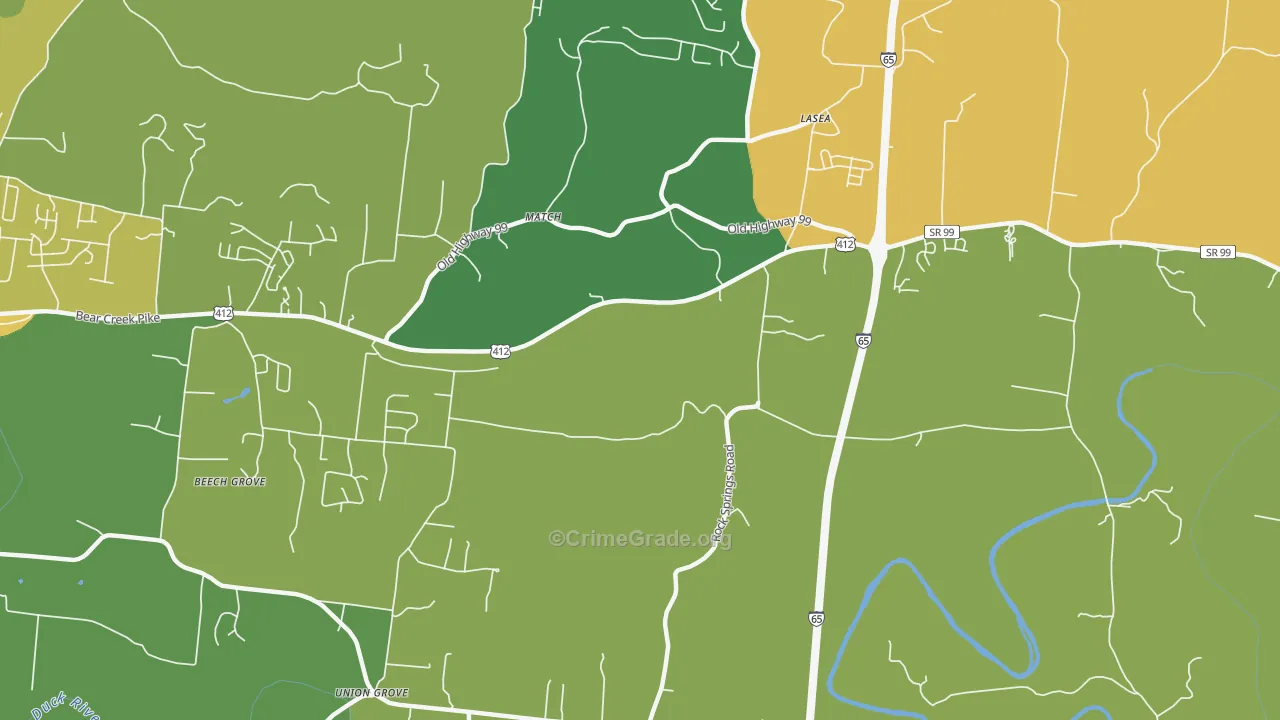 Match, TN Map of Theft Rates