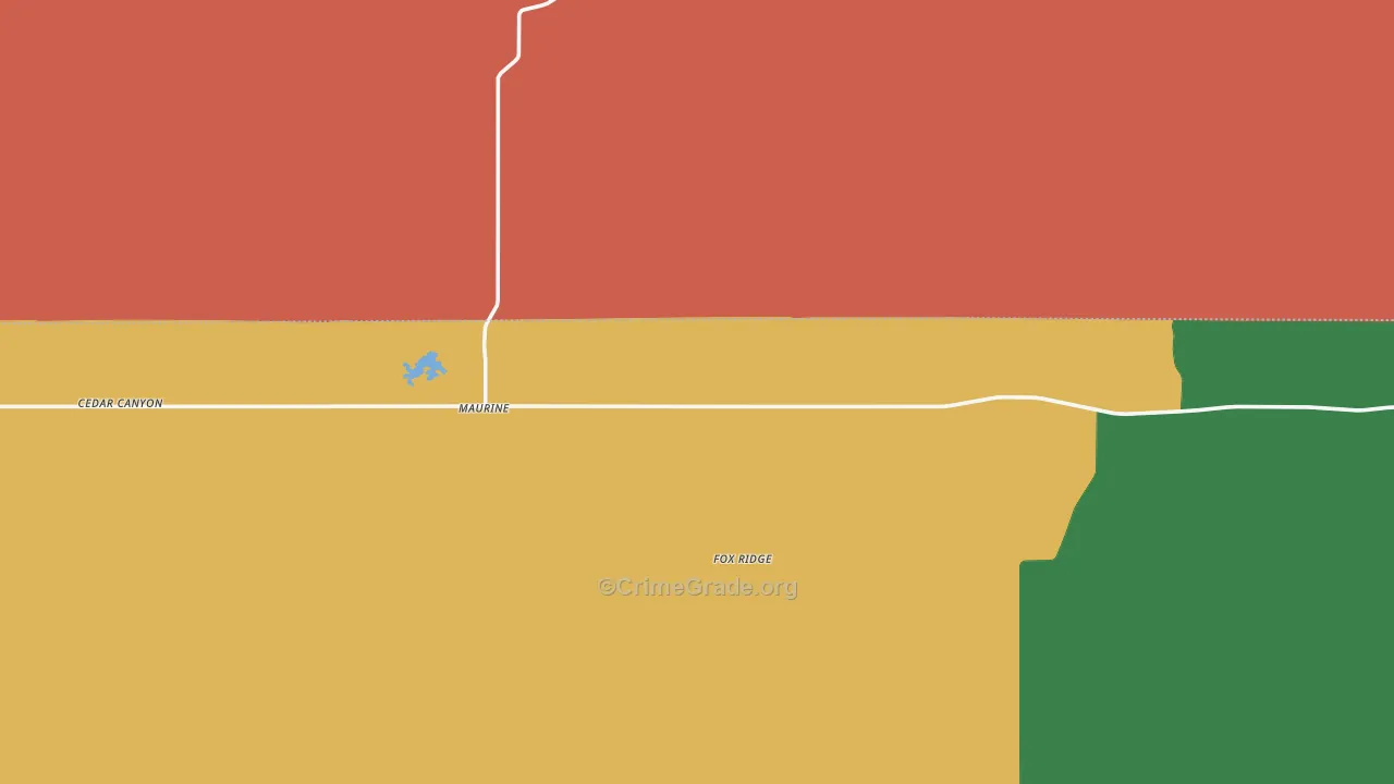 Maurine, SD Map of Theft Rates