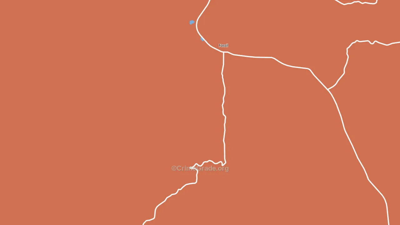 Mayville, OR Map of Theft Rates