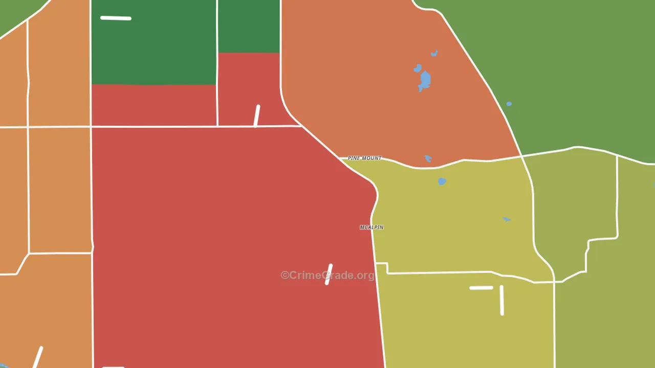Mc Alpin, FL Map of Theft Rates