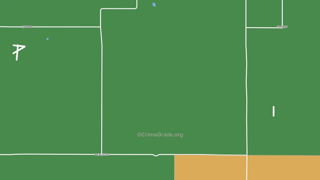 McAlister, NM Map of Theft Rates