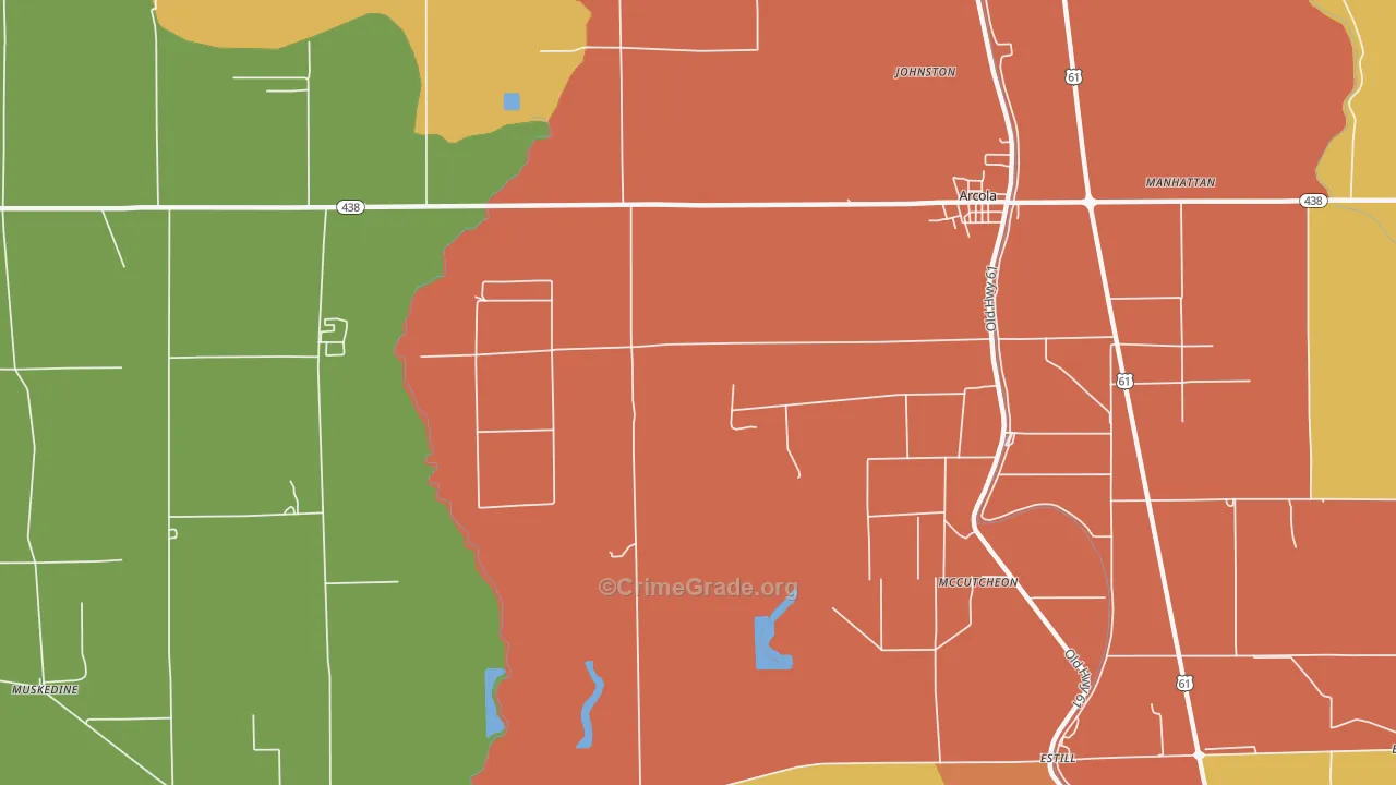 McCutcheon, MS Map of Theft Rates