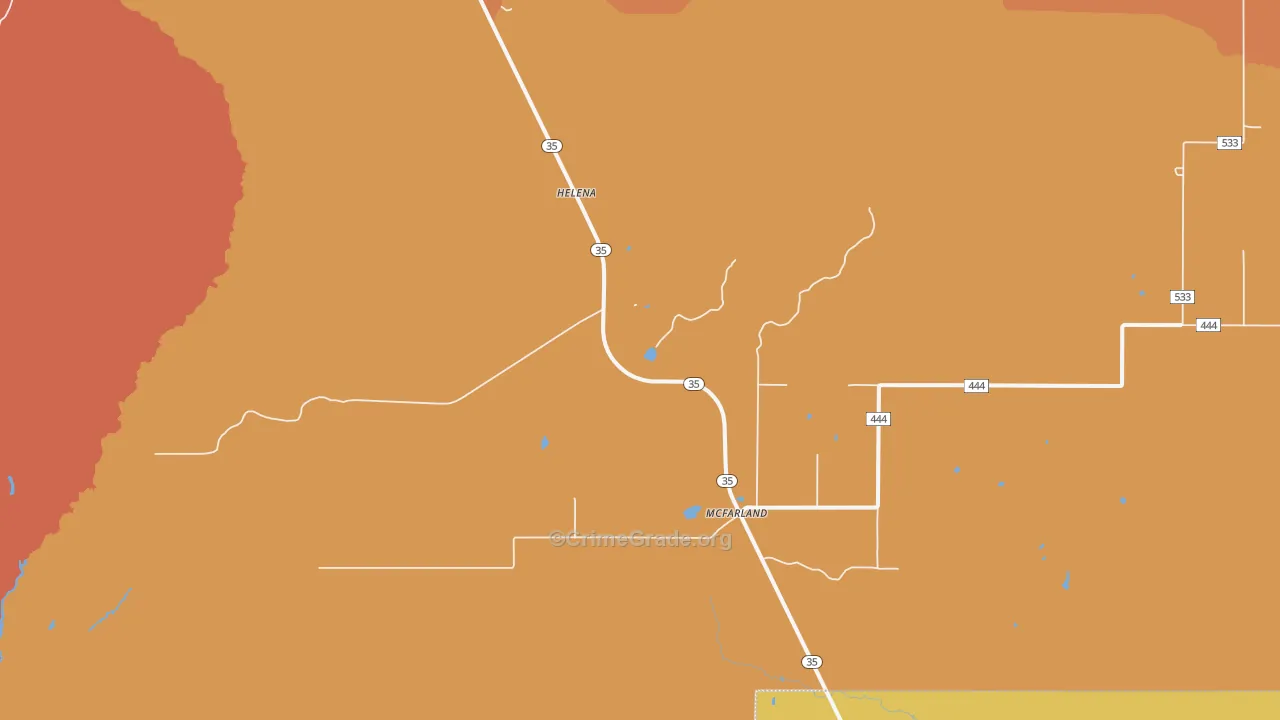McFarland, MI Map of Theft Rates