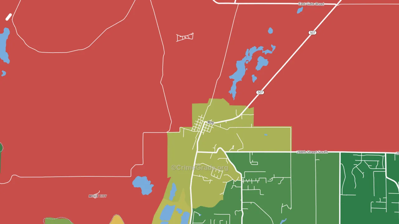 Mckenna, WA Map of Theft Rates