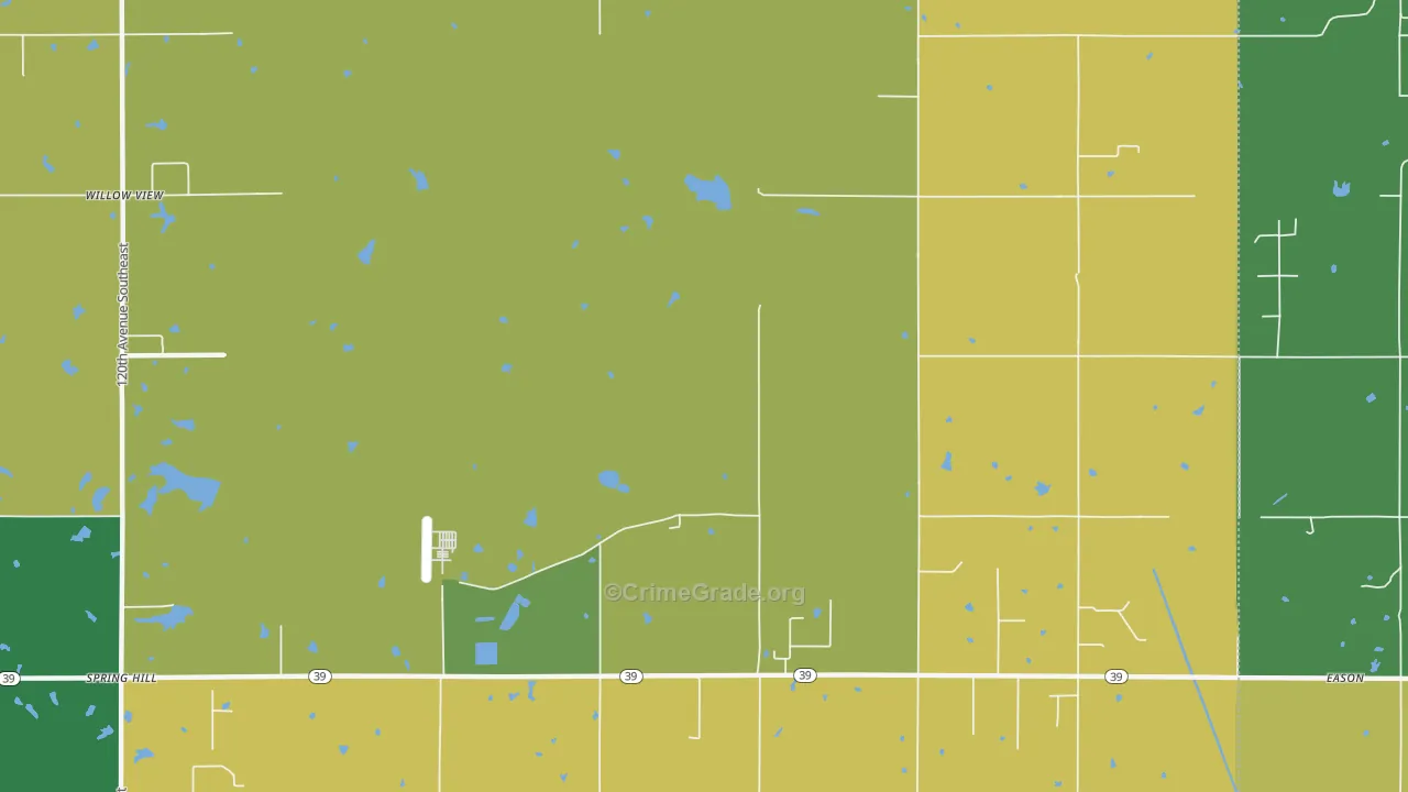 McKiddyville, OK Map of Theft Rates