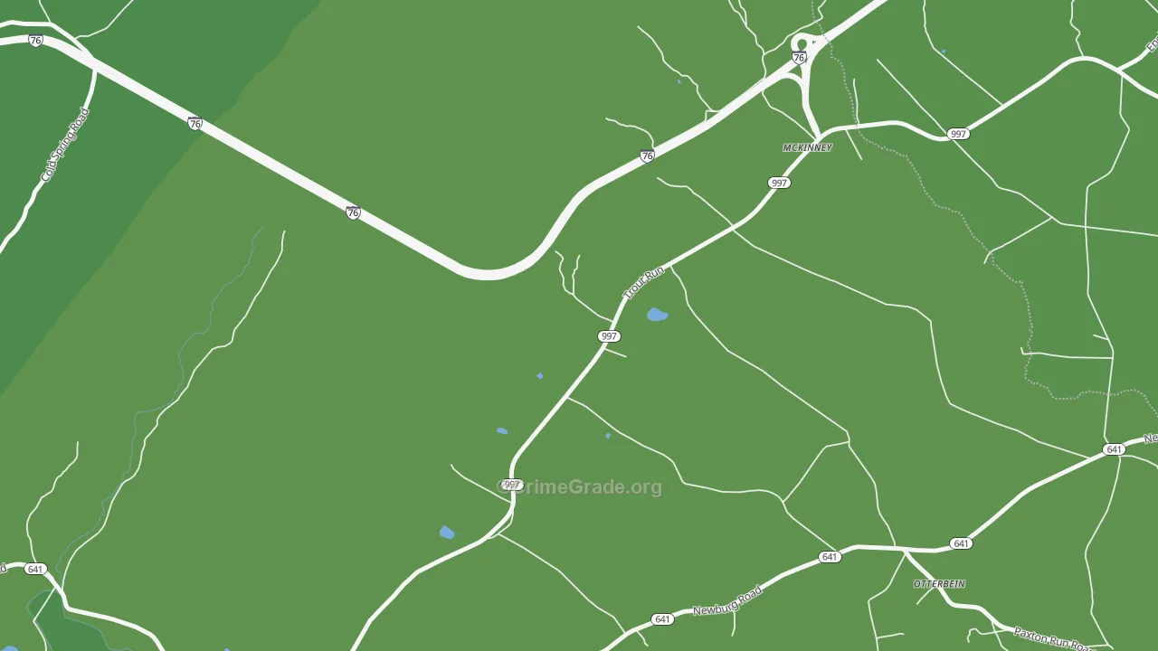 McKinney, PA Map of Theft Rates