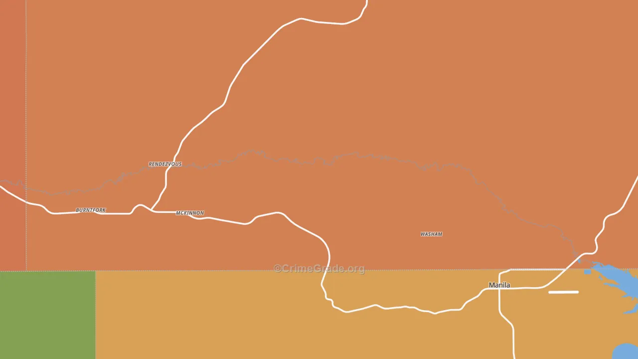 McKinnon, WY Map of Theft Rates