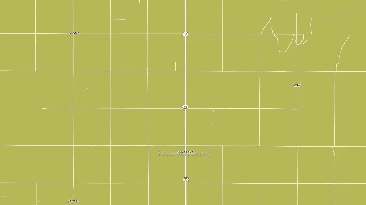 McKnight, OK Map of Theft Rates
