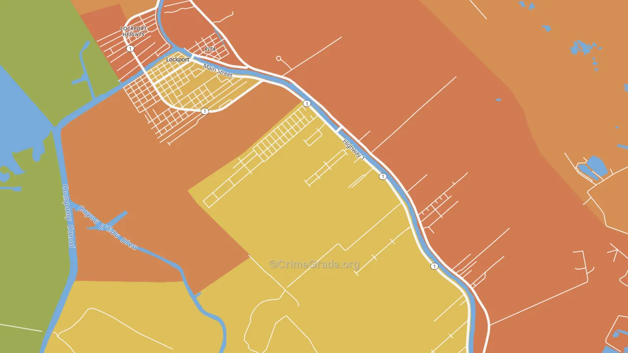 McLeod, LA Map of Theft Rates