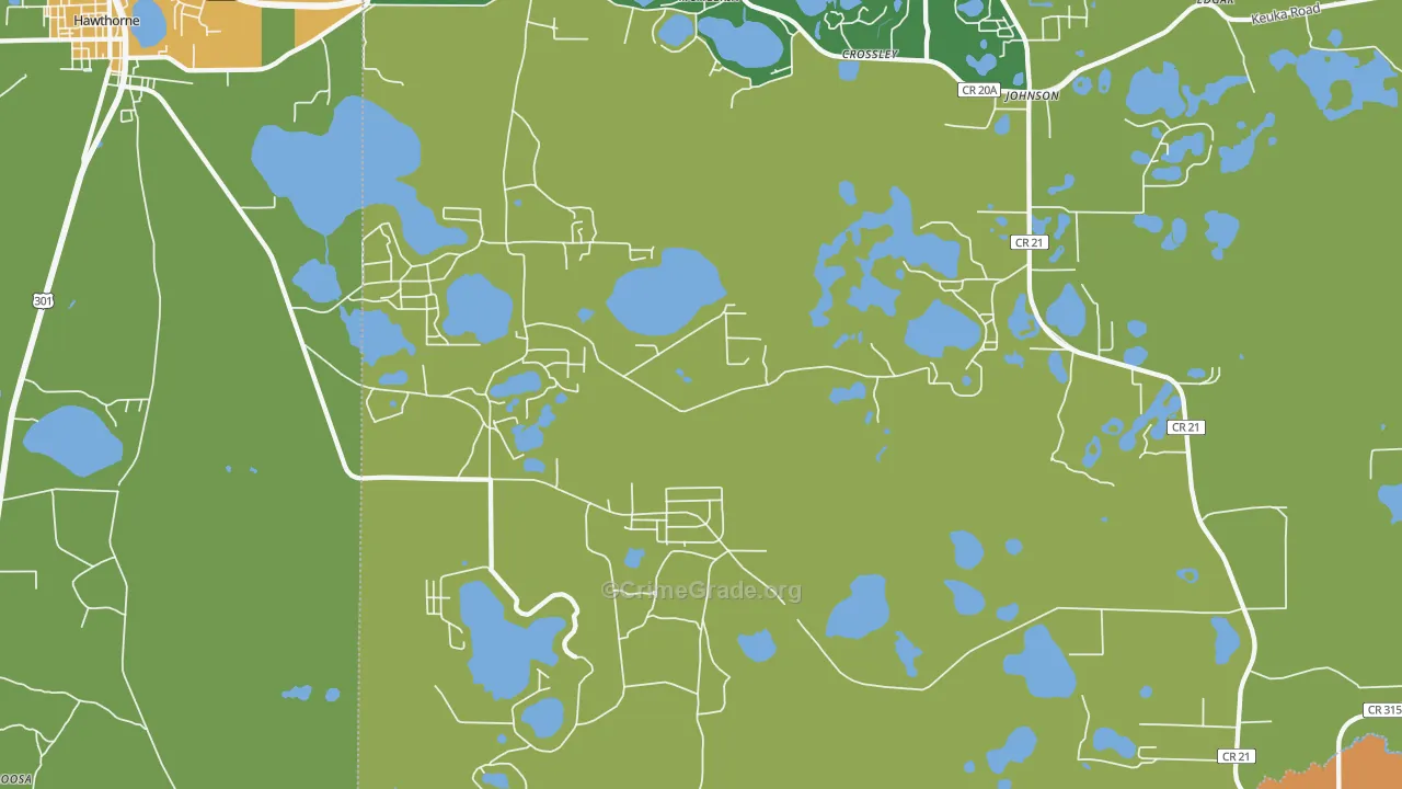 McMeekin, FL Map of Theft Rates