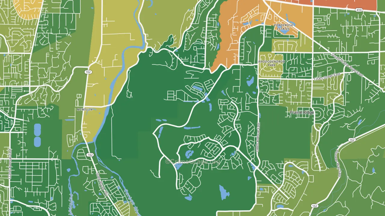 McMillin, WA Map of Theft Rates