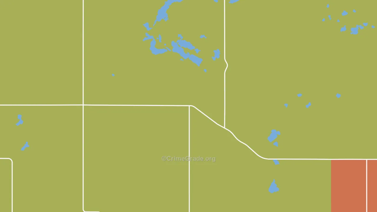 McPherson County, SD Map of Theft Rates