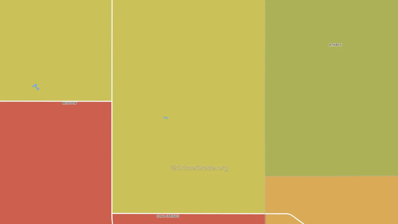 Meadow, SD Map of Theft Rates