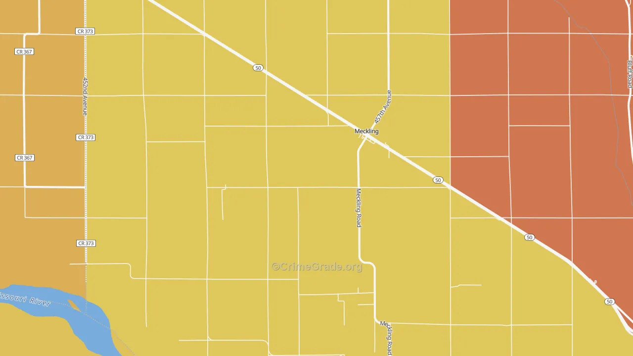 Meckling, SD Map of Theft Rates