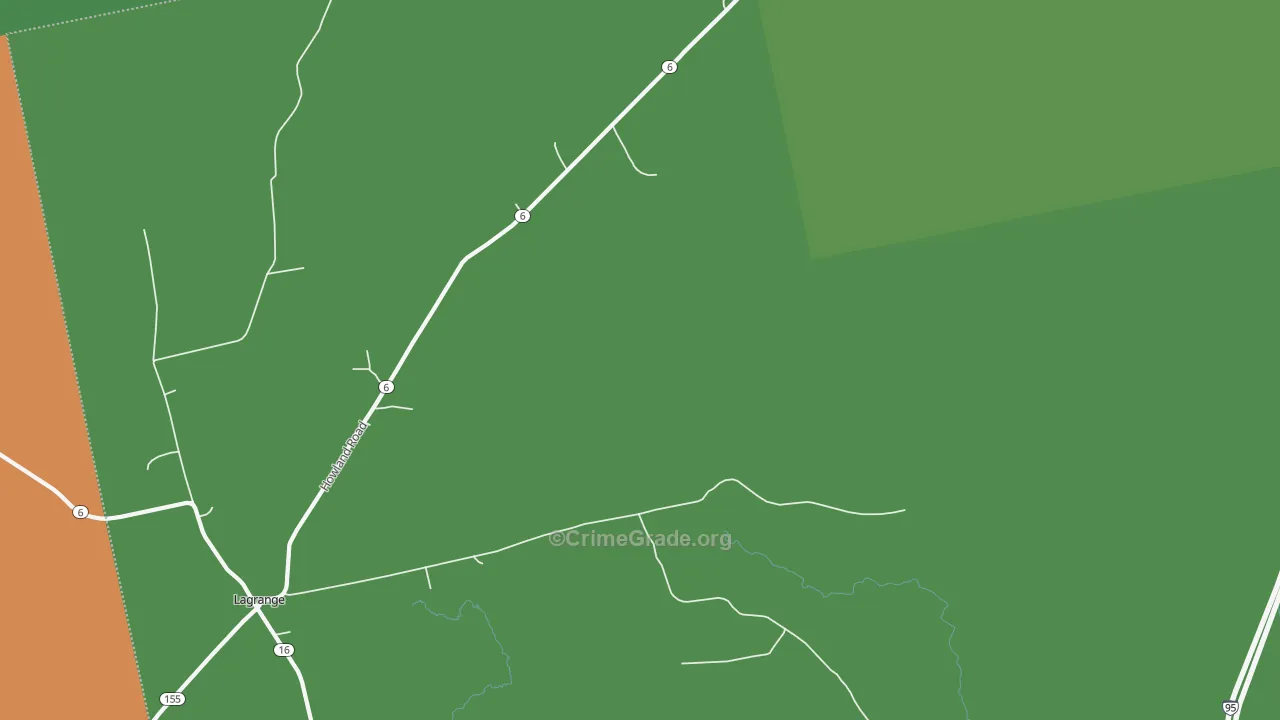 Medford, ME Map of Theft Rates