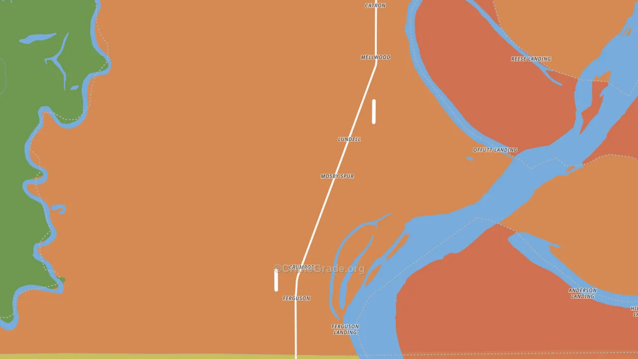 Mellwood, AR Map of Theft Rates