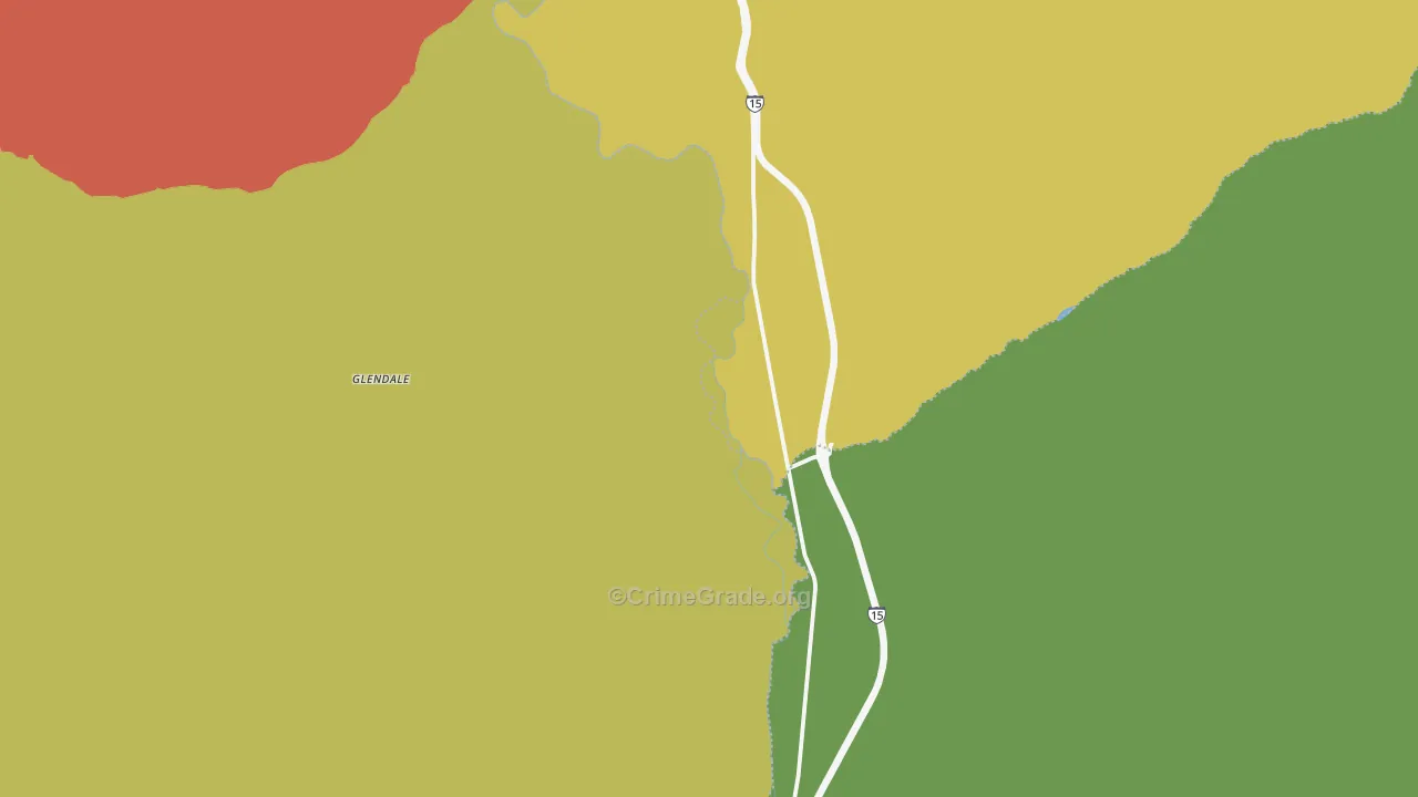 Melrose, MT Map of Theft Rates