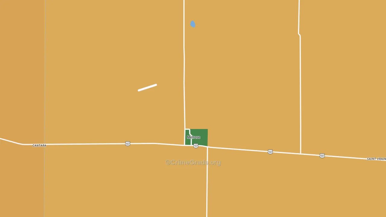Melrose, NM Map of Theft Rates