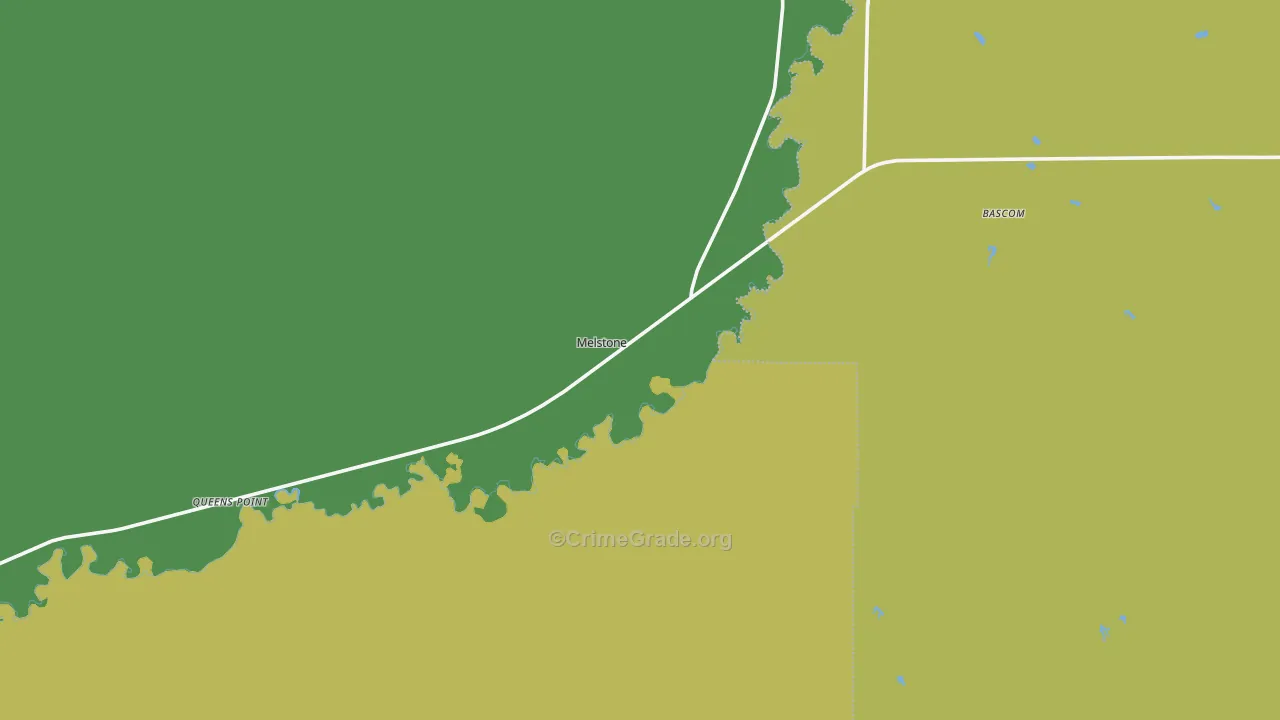 Melstone, MT Map of Theft Rates
