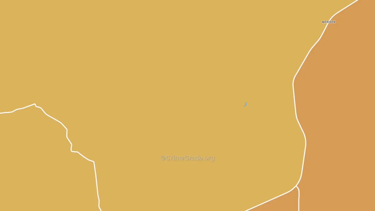 Meriden, WY Map of Theft Rates