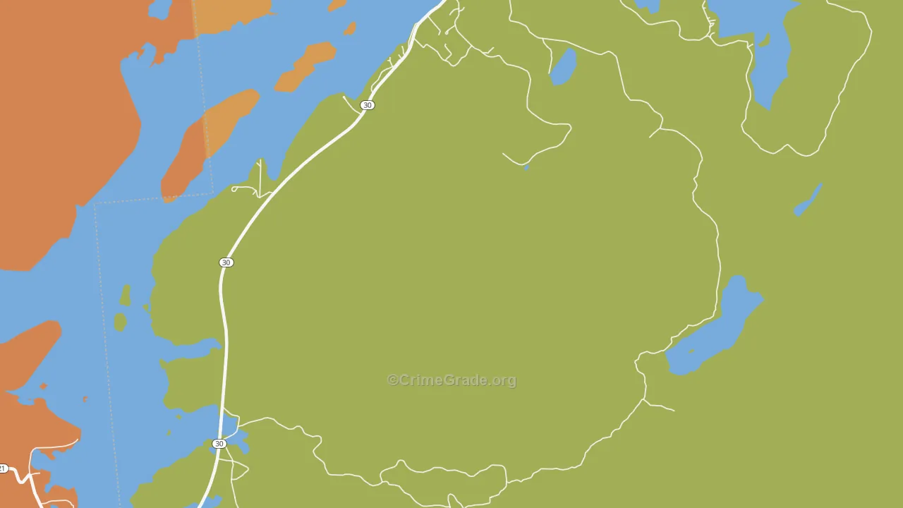 Merrilville, NY Map of Theft Rates