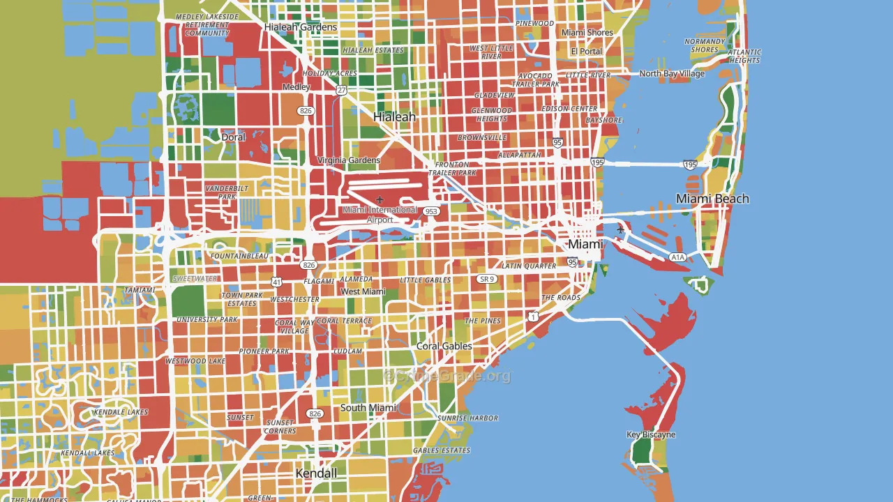 Miami, FL Map of Theft Rates