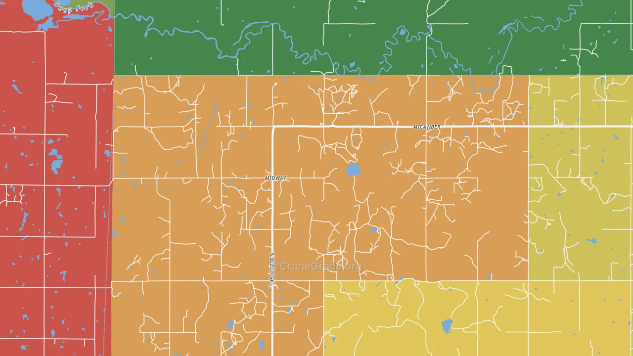 Micawber, OK Map of Theft Rates