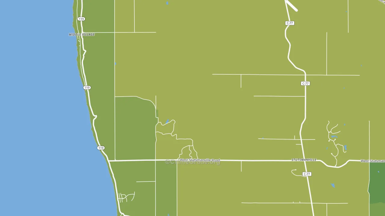 Middle Village, MI Map of Theft Rates