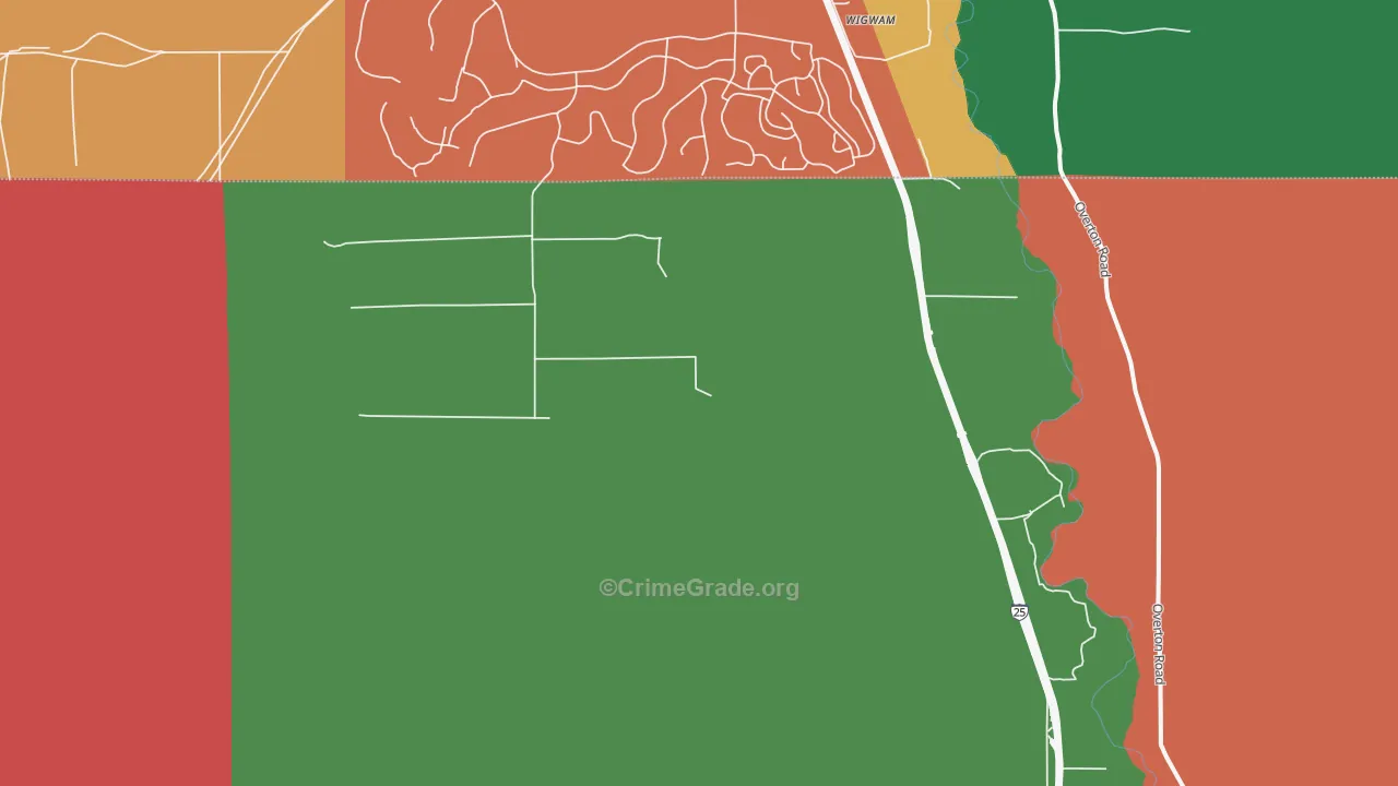 Midway, CO Map of Theft Rates