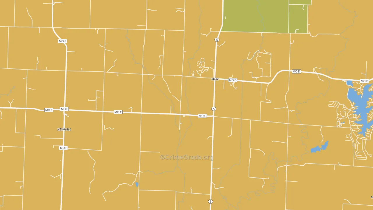 Mike, MO Map of Theft Rates