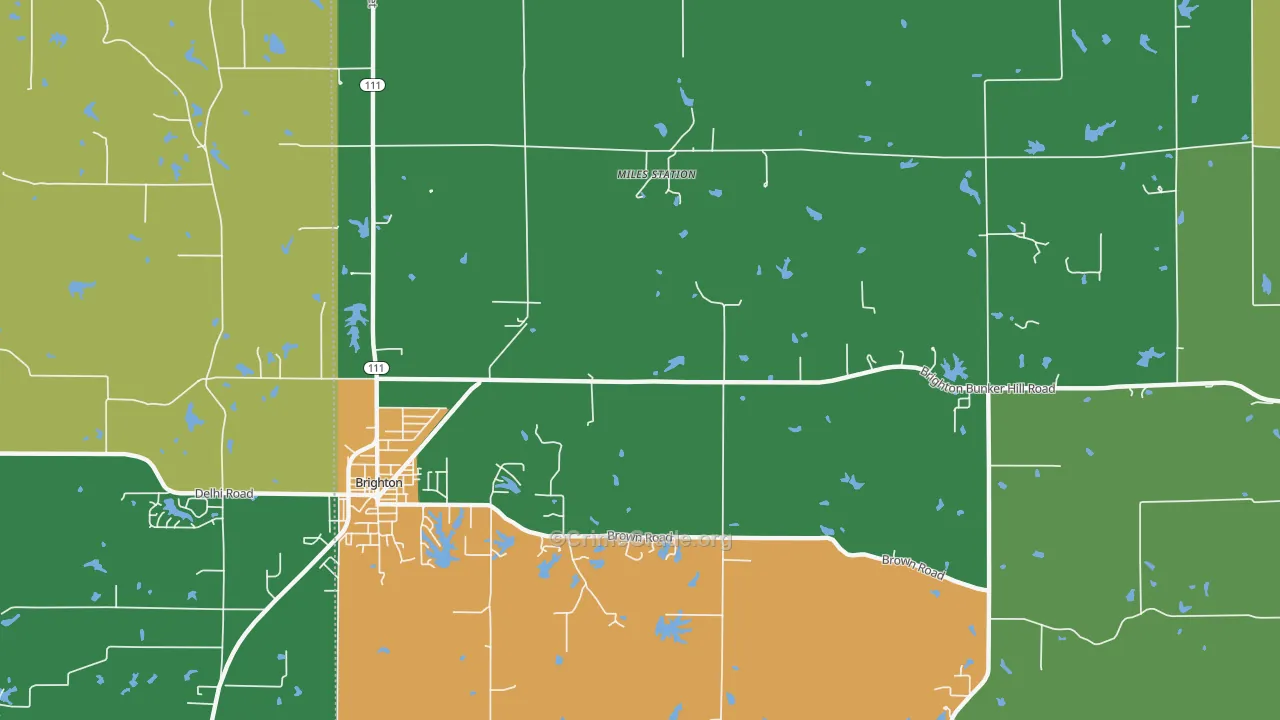 Miles Station, IL Map of Theft Rates