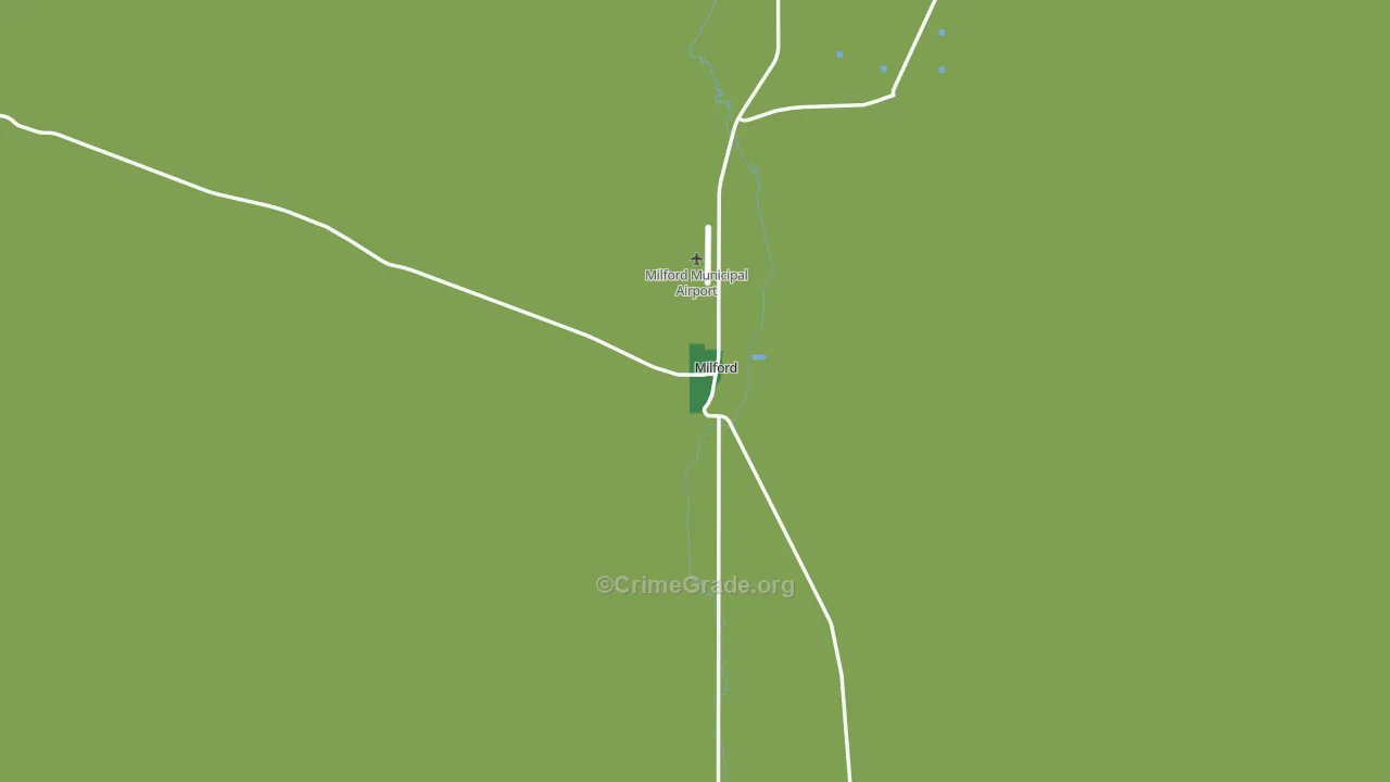 Milford, UT Map of Theft Rates