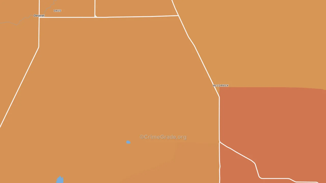 Millard County, UT Map of Theft Rates