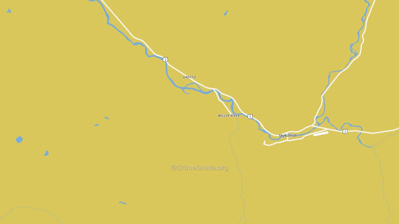 Miller River, WA Map of Theft Rates