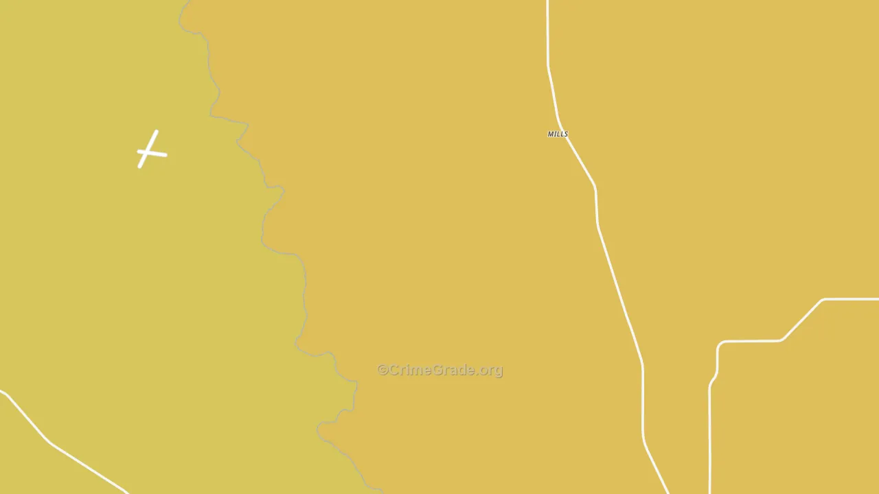Mills, NM Map of Theft Rates