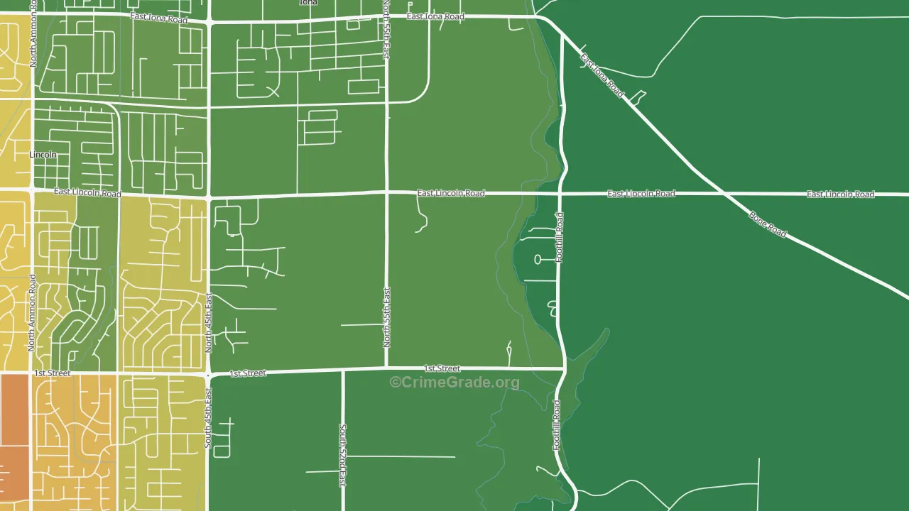 Milo, ID Map of Theft Rates
