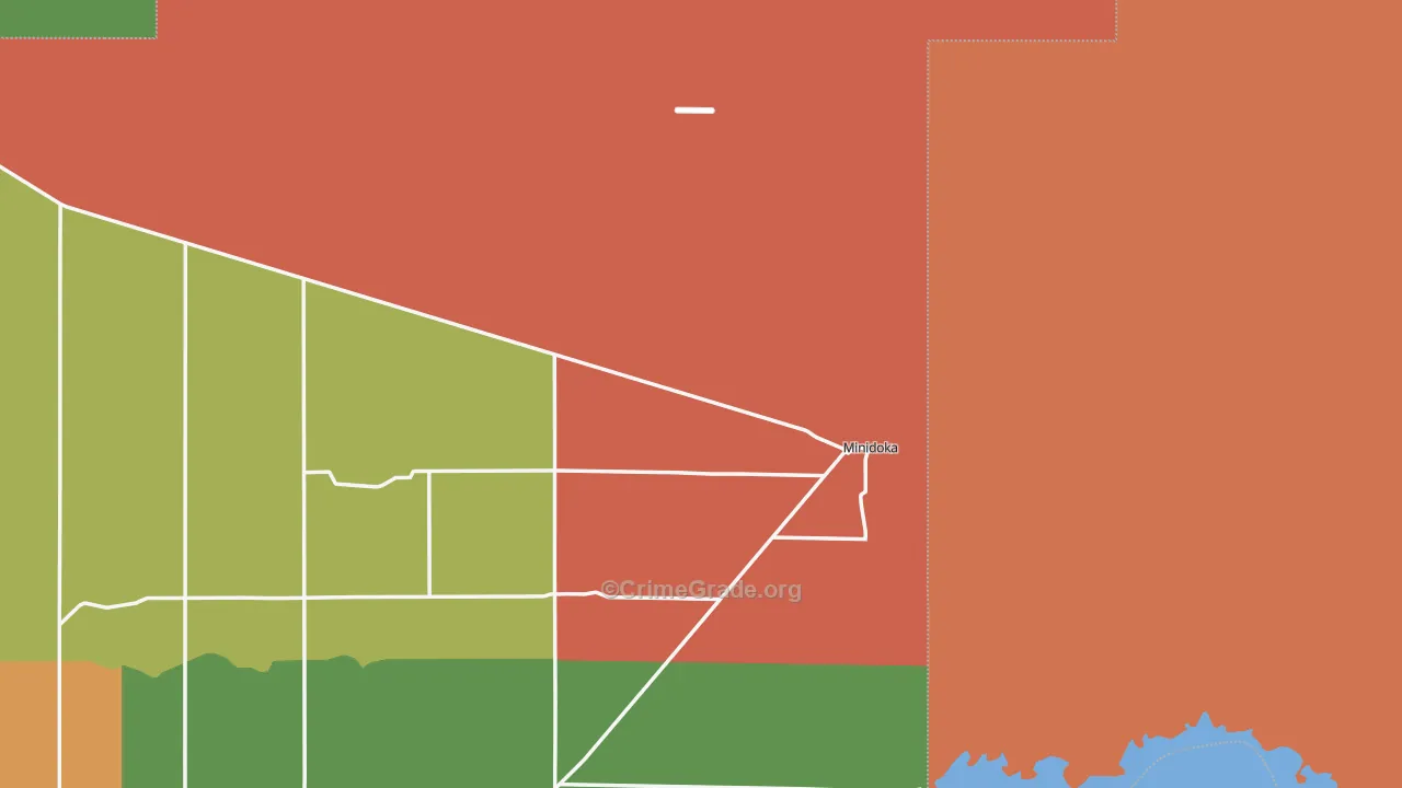 Minidoka, ID Map of Theft Rates