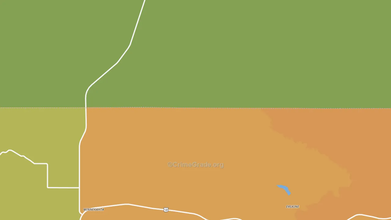 Minnekahta, SD Map of Theft Rates