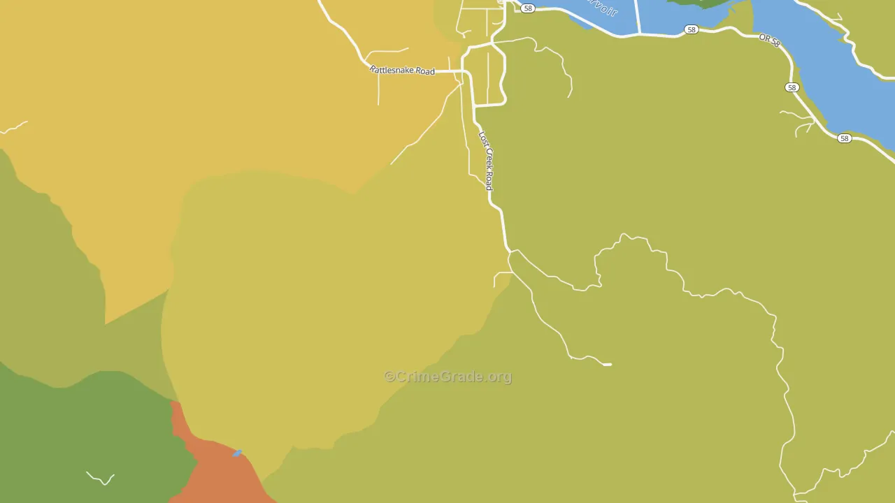 Minnow, OR Map of Theft Rates