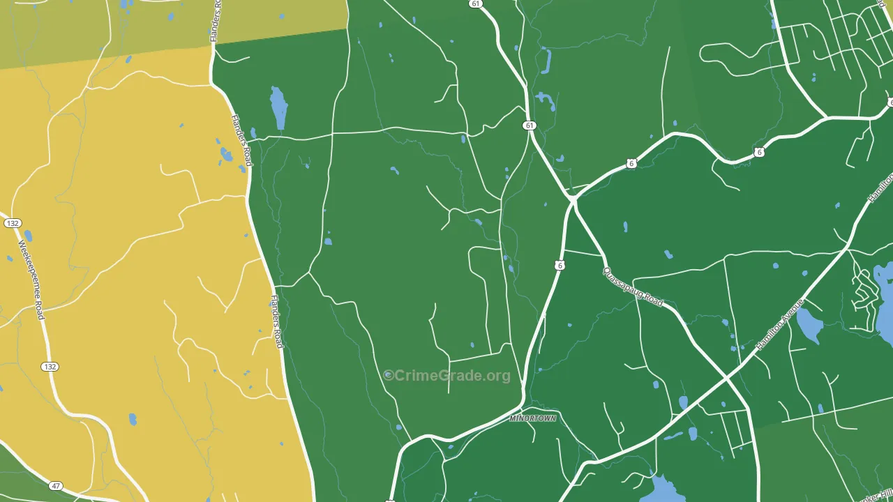 Minortown, CT Map of Theft Rates