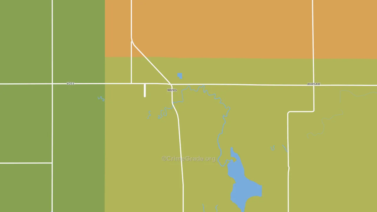 Minto, ND Map of Theft Rates