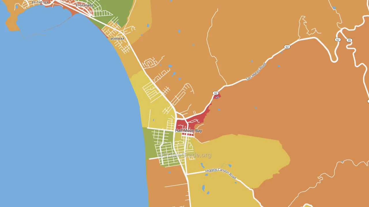 Miramar, CA Map of Theft Rates
