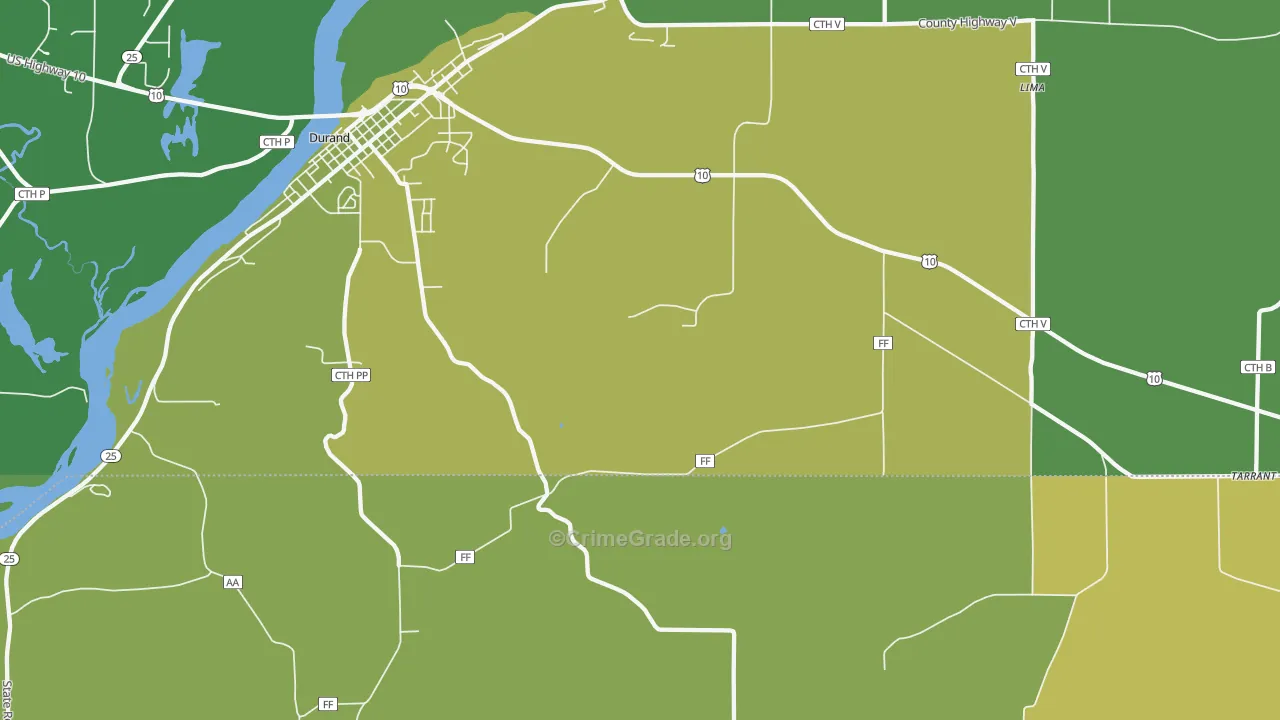 Misha Mokwa, WI Map of Theft Rates